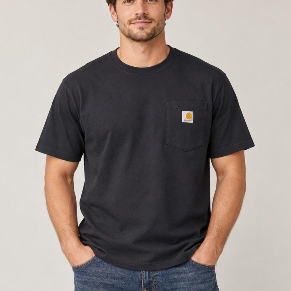 Carhartt black pocket tee workwear